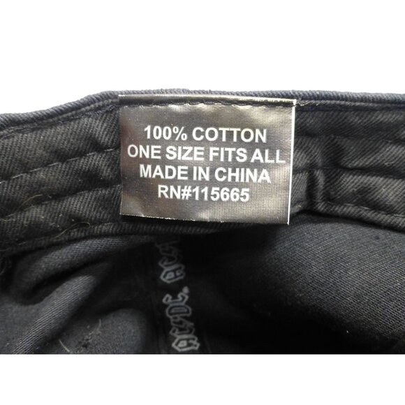 AC/DC Thunderstruck Black Cotton Hat Adjustable One Size Rock Band Logo Cap - Picture 6 of 8